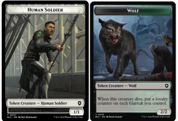 Human Soldier (0007) // Wolf (0035) Double-Sided Token